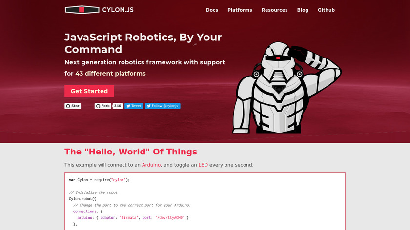 Cylon.js Landing Page