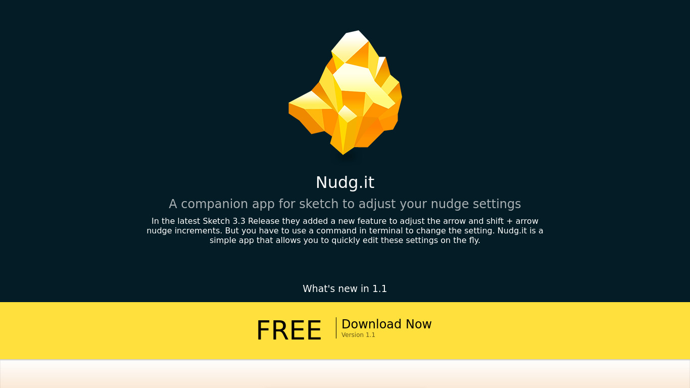Nudg.it Landing page