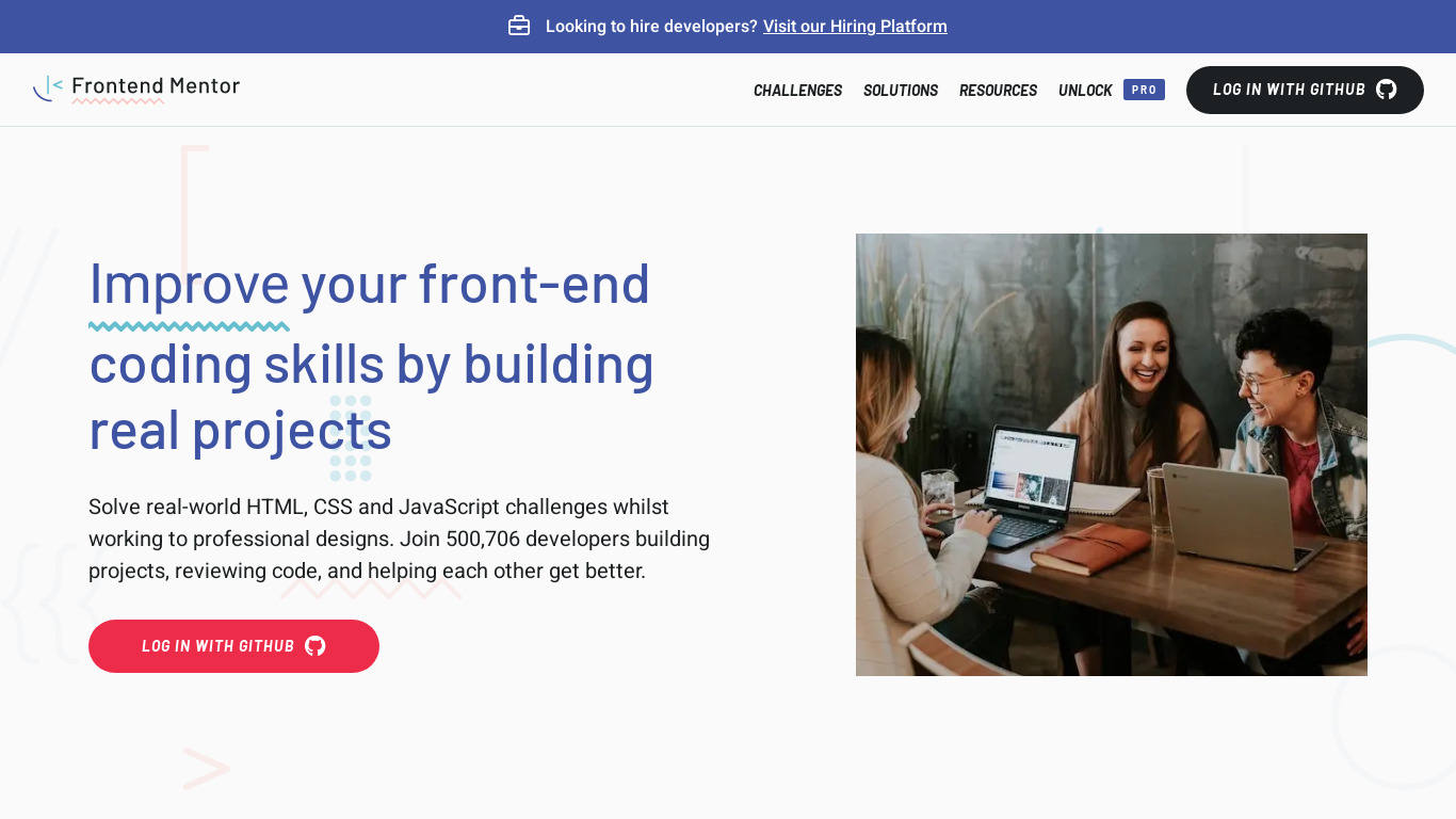Frontend Mentor Landing page