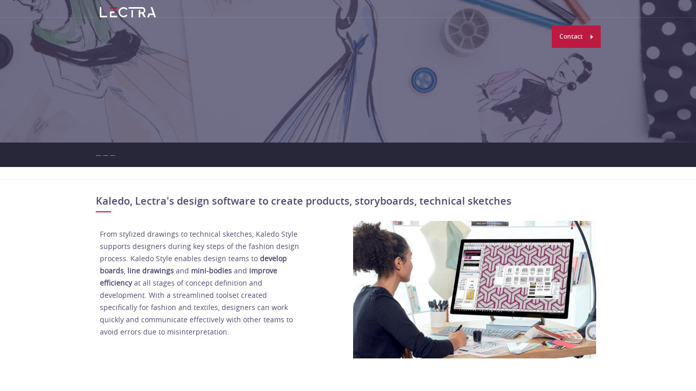 Kaledo Landing page