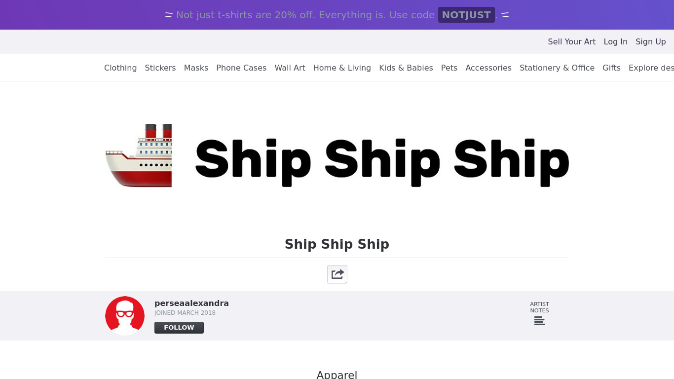 Ship Ship Ship Landing page