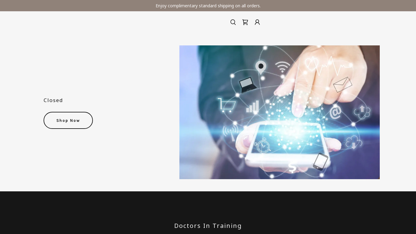 Doctors In Training Landing page