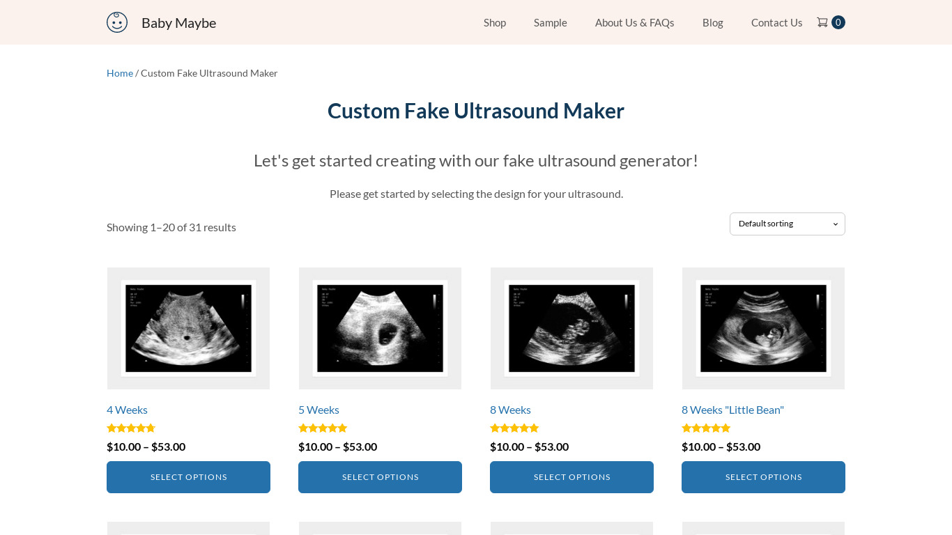 Ultrasound Prank Free Landing page