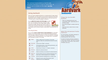 Aardvark (Bookmarklet) image