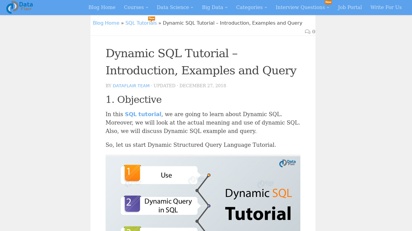 DynamicQL Landing page