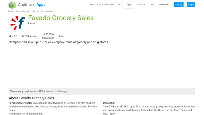 Favado Grocery Sales Landing Page