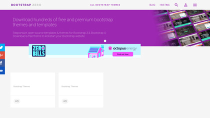 Bootstrap Zero screenshot