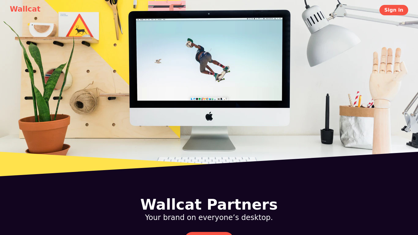 Wallcat Partners Landing page