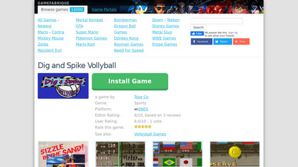Dig and Spike Volleyball image