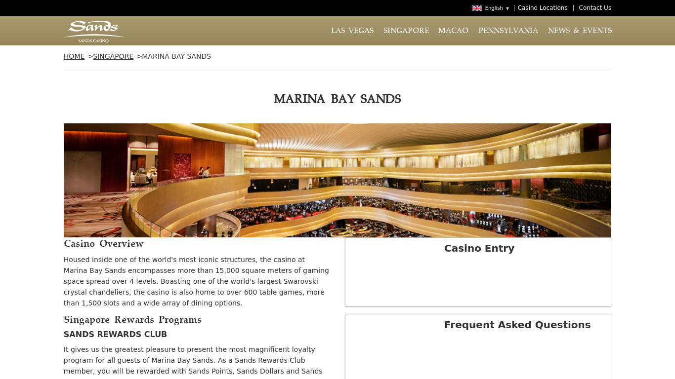 Marinas managed by SG Landing page