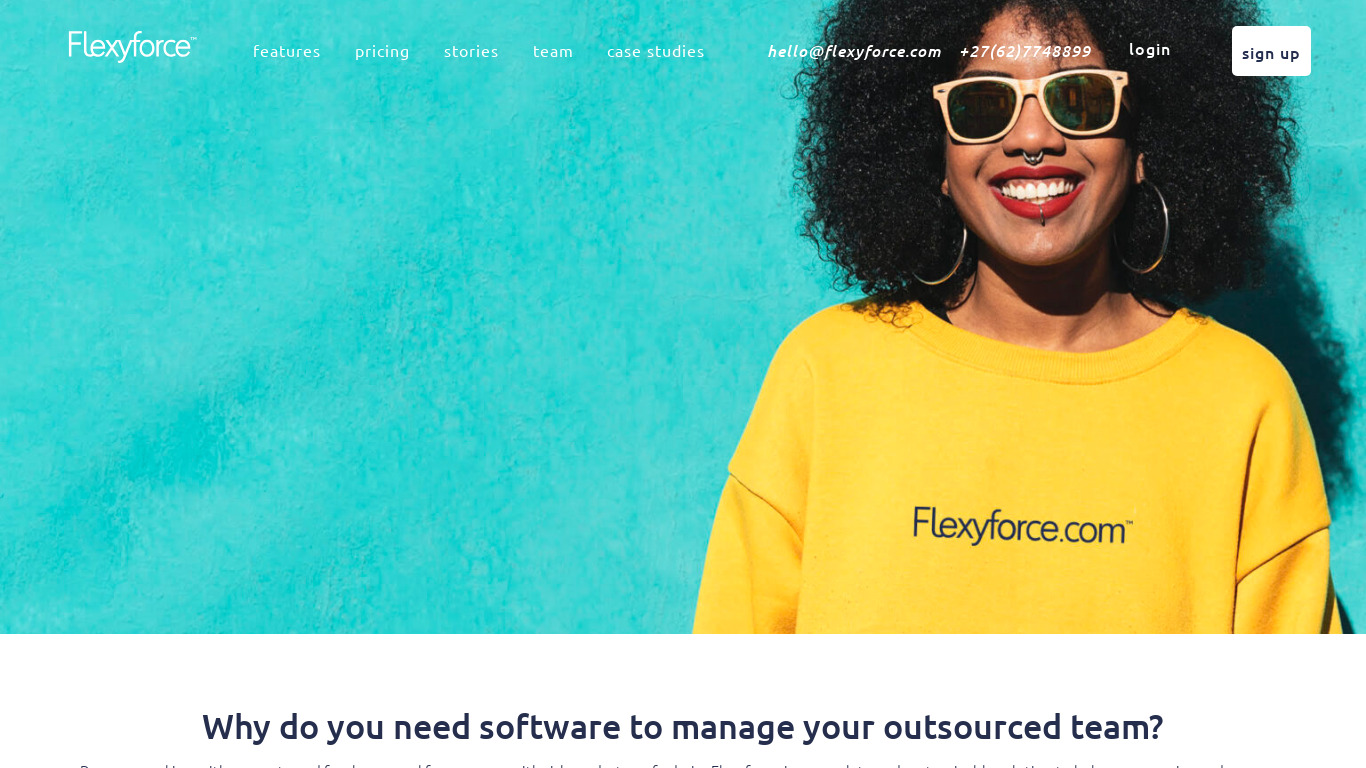 Flexyforce Landing page