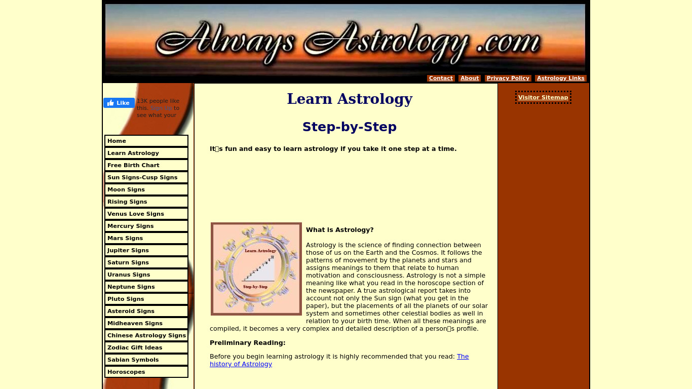 Easy Astrology Landing page