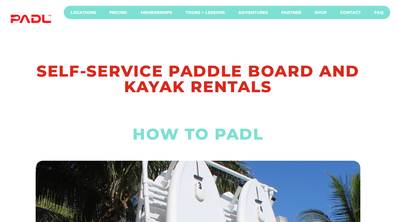 PADL Landing page