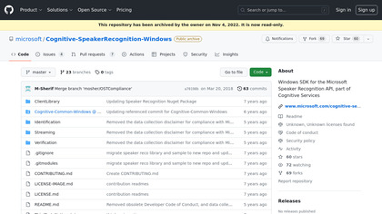 Microsoft Speaker Recognition API image