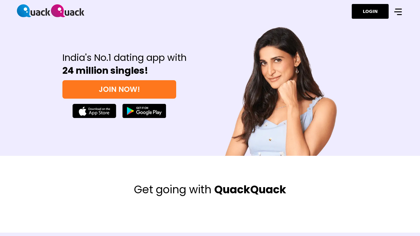 QuackQuack.in Landing page