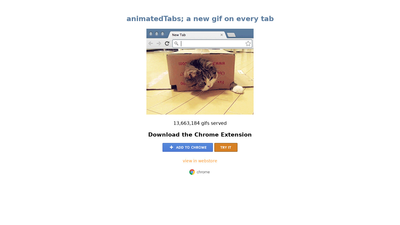 animatedTabs Landing page