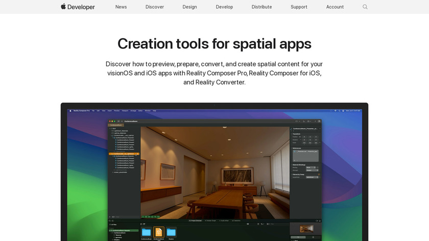 Reality Composer Landing Page