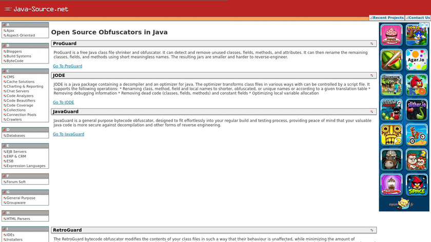 Java Obfuscator & Android Obfuscator Landing Page