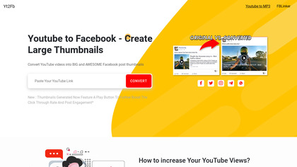 YouTube to Facebook image