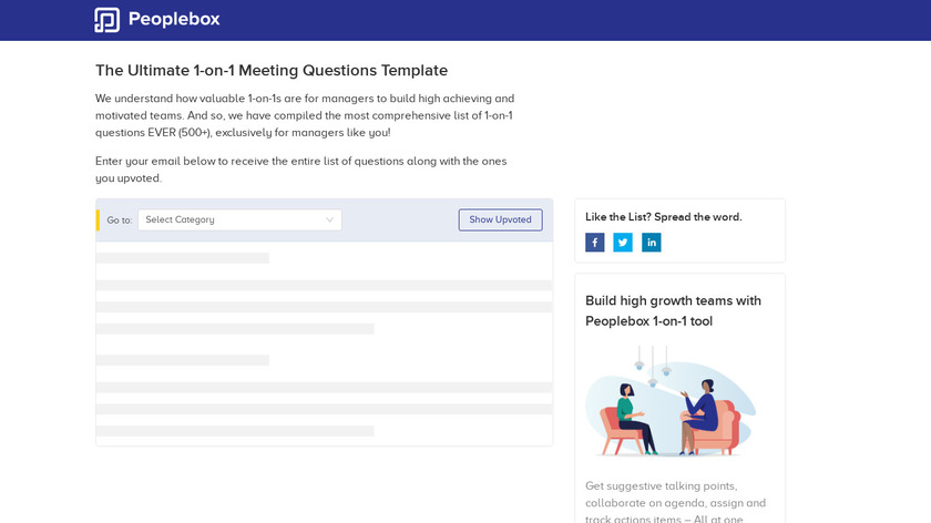 1-on-1 Meeting Questions for Managers Landing Page