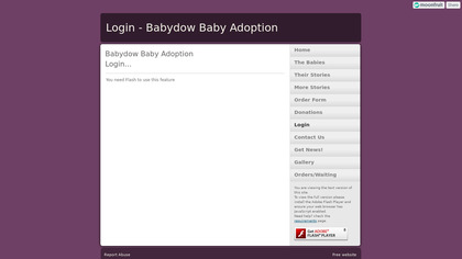 babydowbabyadoption.moonfruit.com BabyDow image