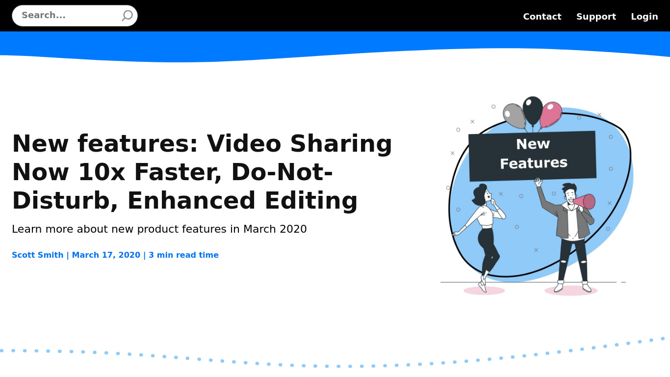 Instant Video from CloudApp Landing page