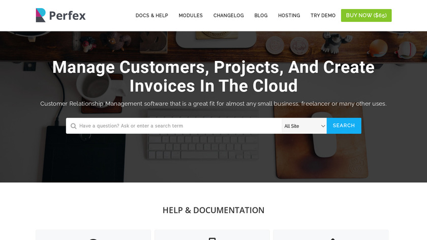 Perfex CRM Landing Page