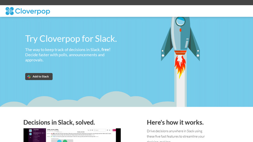 Cloverpop for Slack 🚀😀 Landing Page