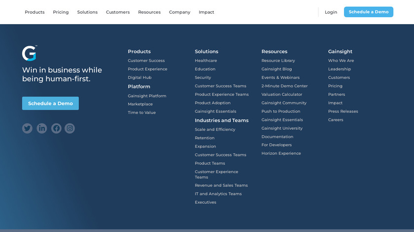 Gainsight PX Landing Page