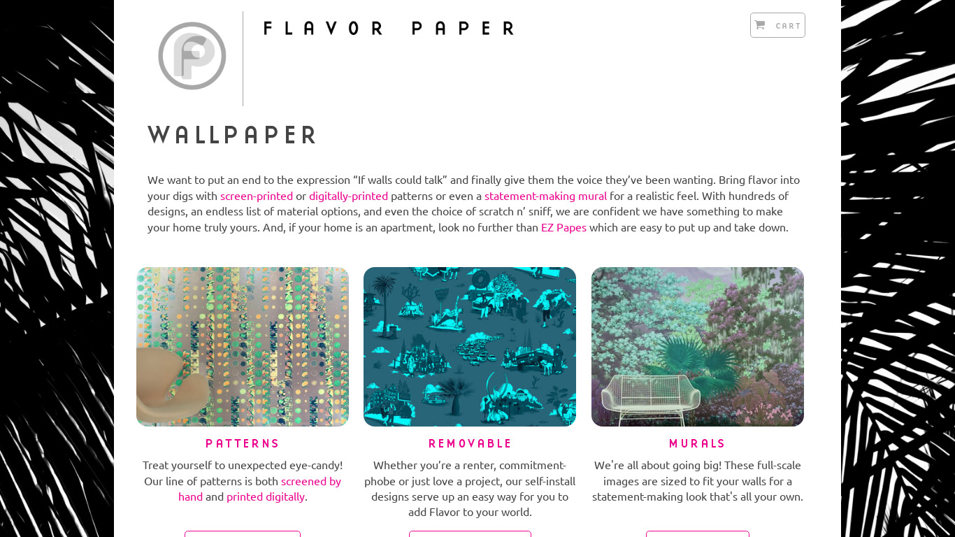 PAPERS WALLPAPERS Landing page