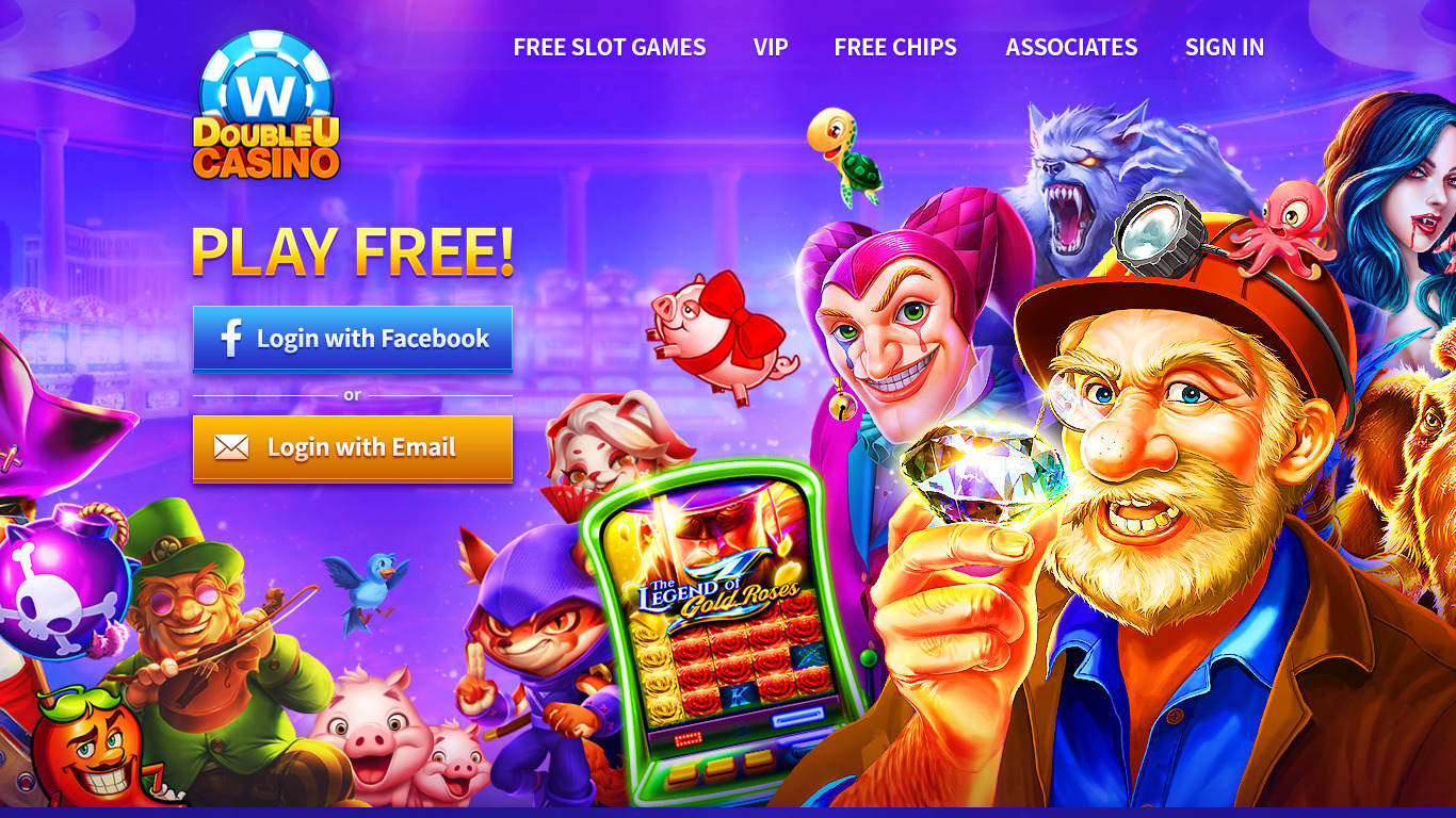 DoubleU Casino: FREE Slots Landing page