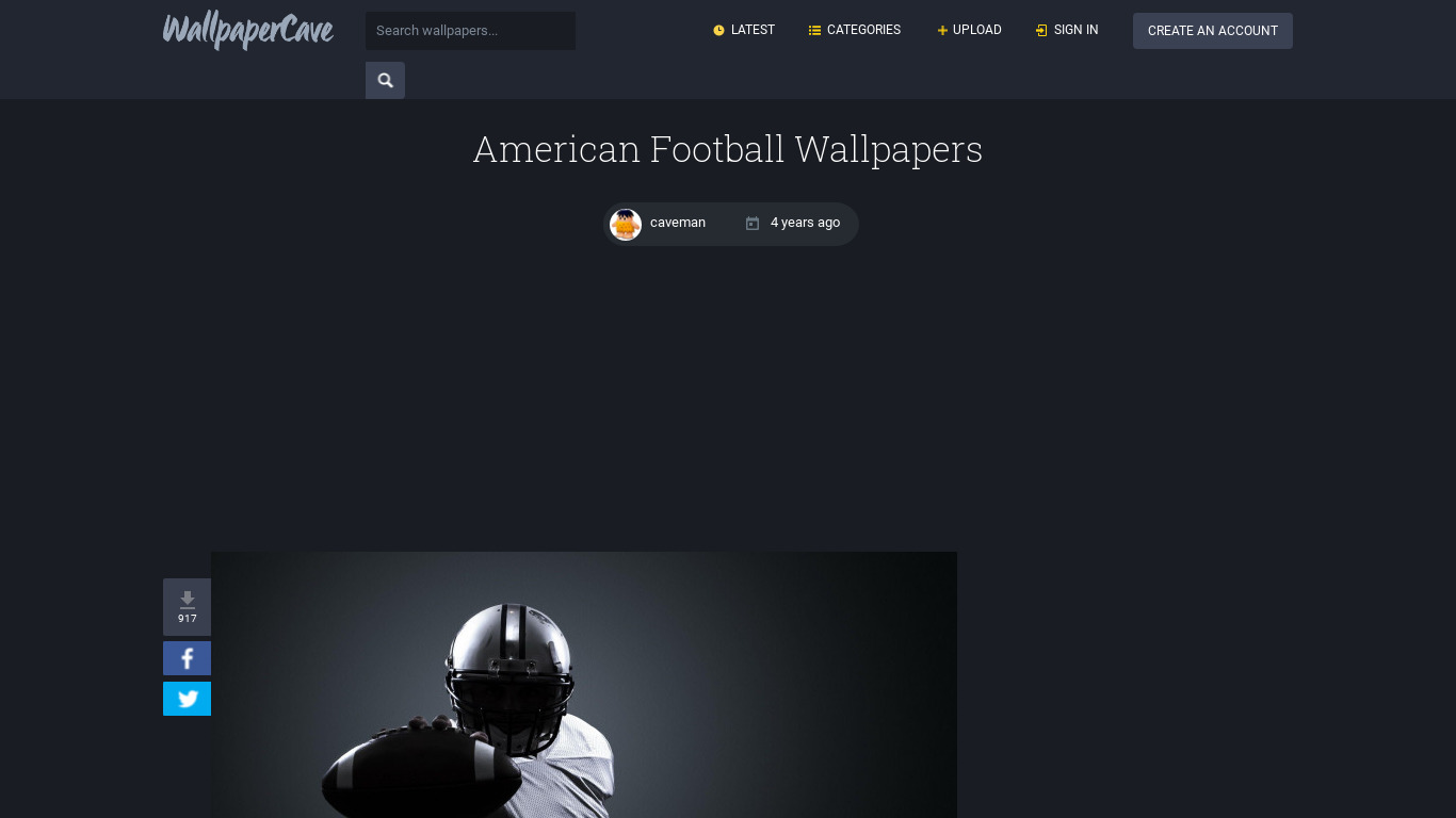 American Football Wallpaper HD Landing page