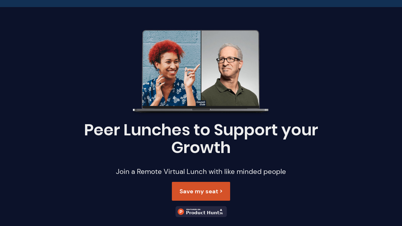 Lunch Together Landing page