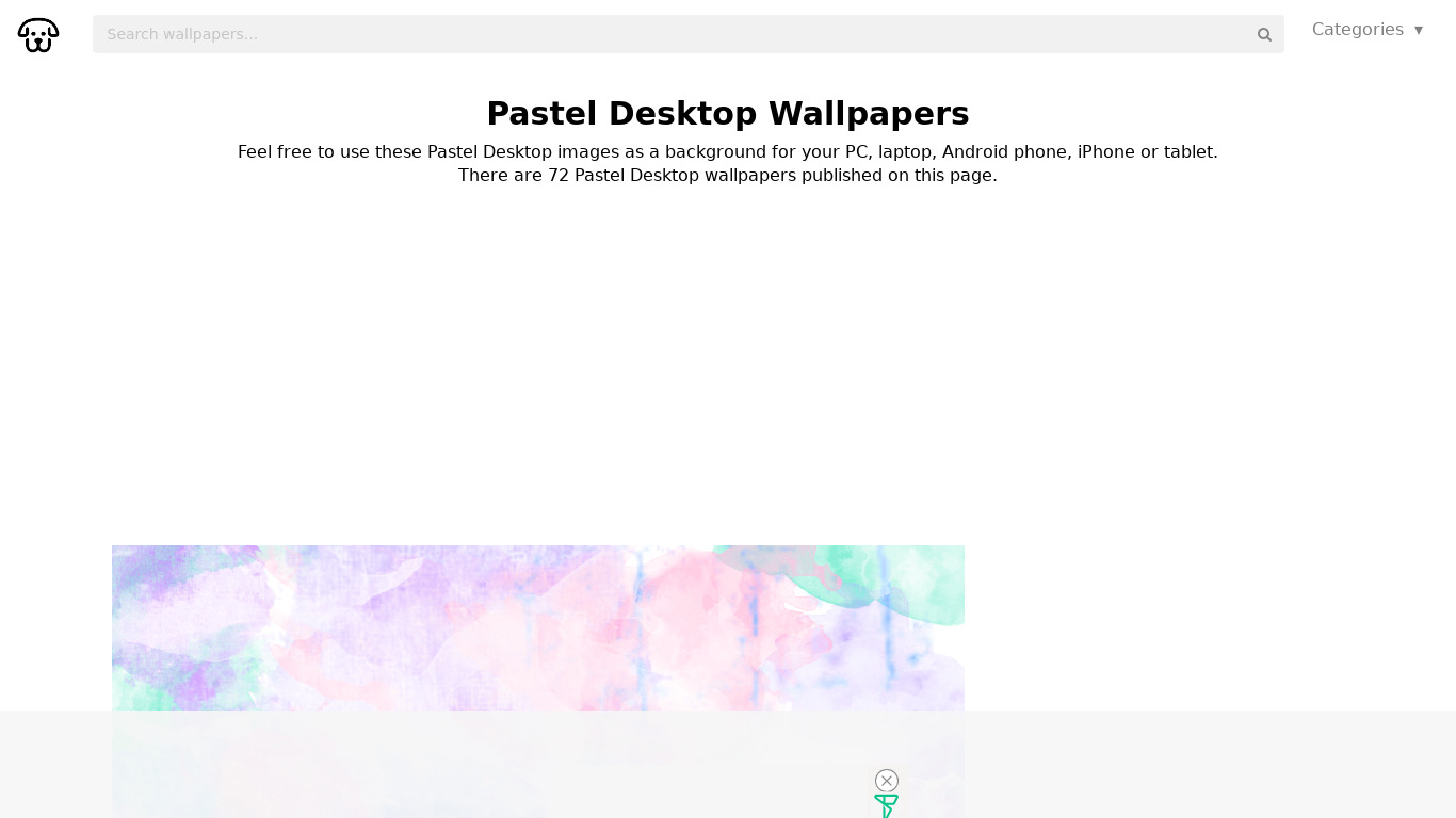 Pastel Wallpapers HD Landing page