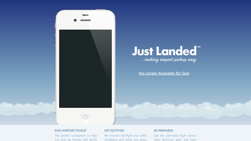Just Landed Landing Page