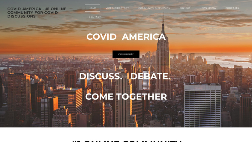The COVID Pages Landing Page