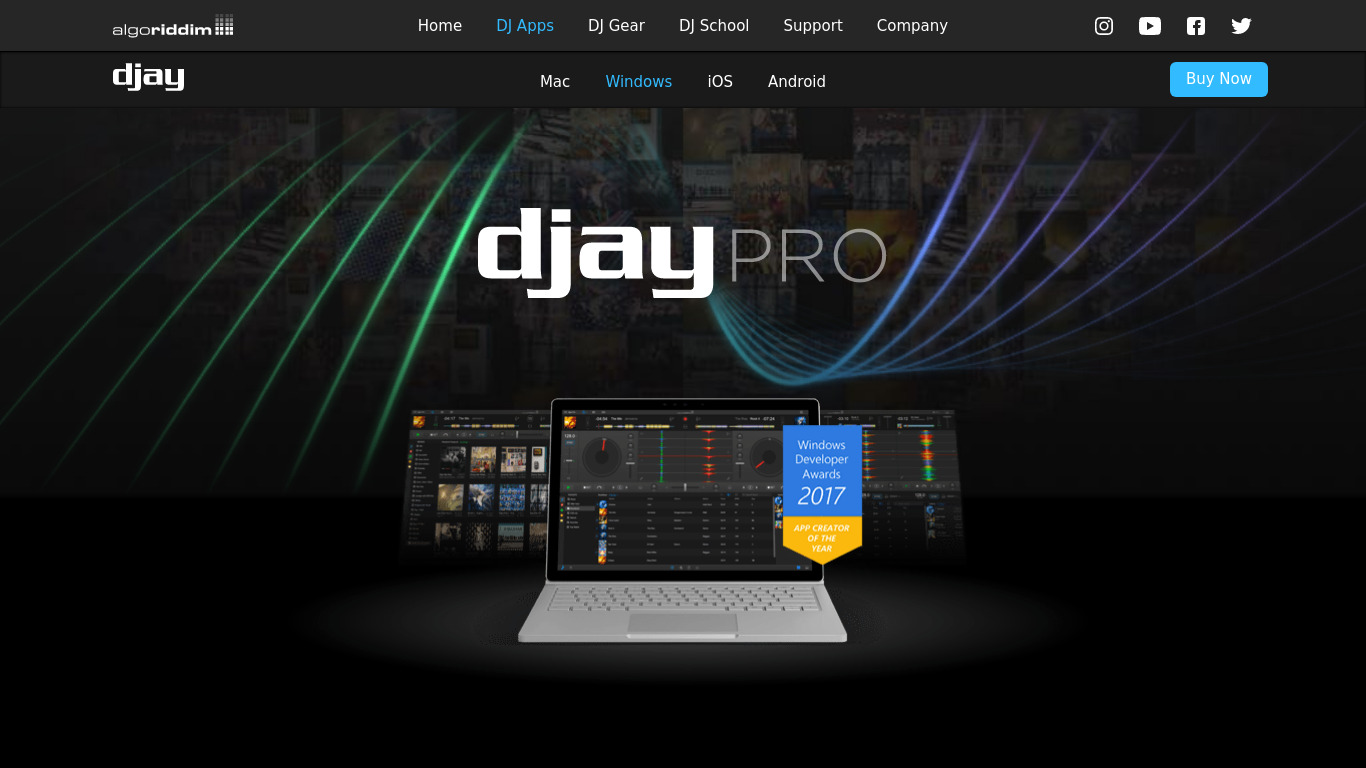 Djay Pro Landing page