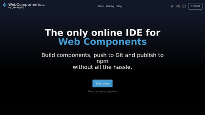 WebComponents.dev screenshot