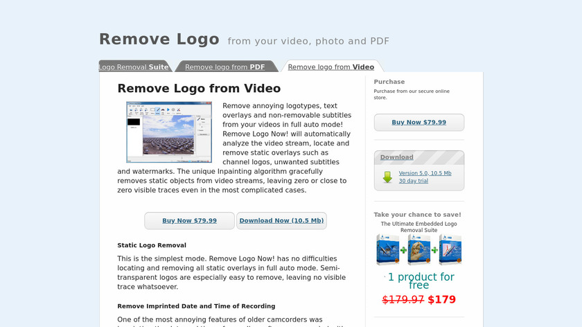 Rejected Remove Logo Now! Landing Page