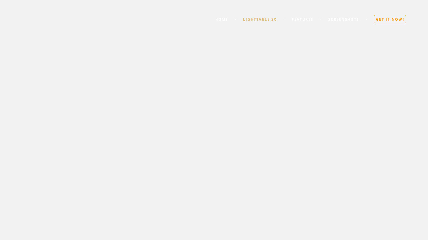 LightTable SX Landing page