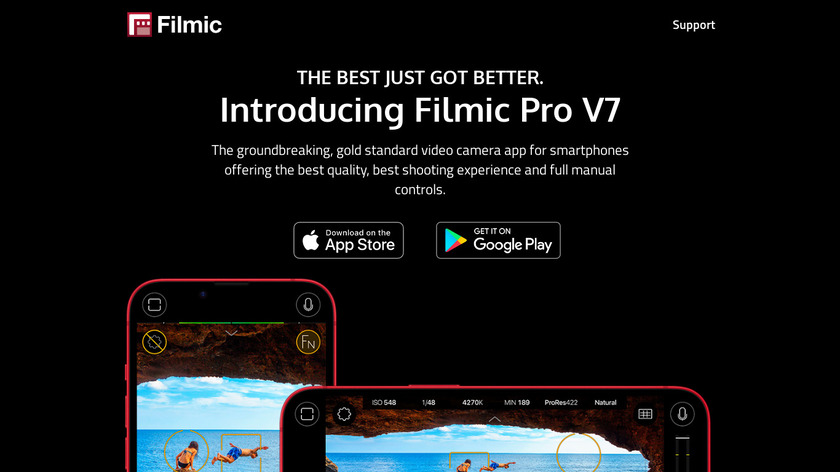 FiLMiC Pro Landing Page