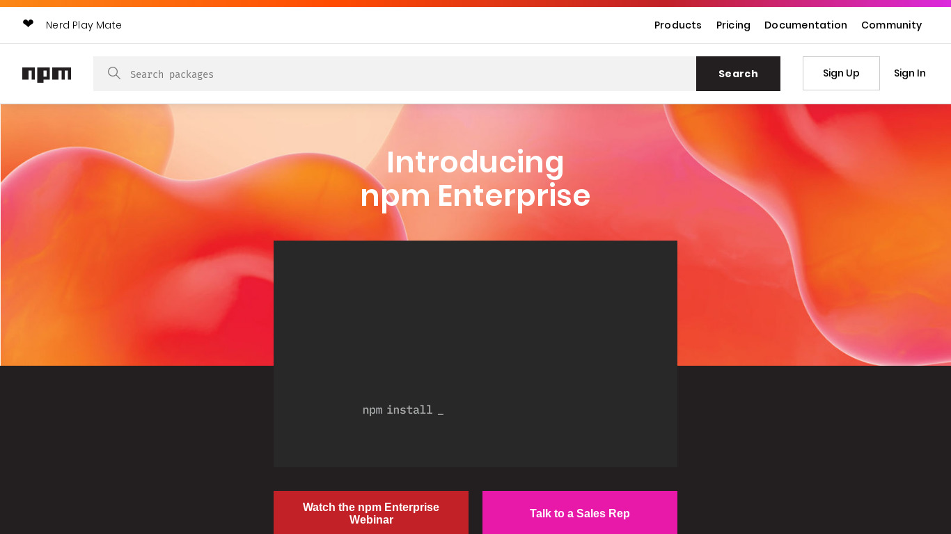 npmjs.com React-use-state-x Landing page