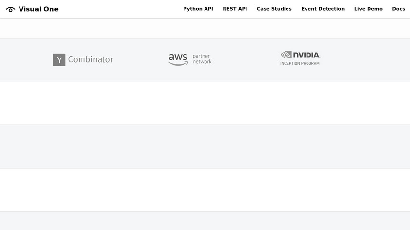 Visual One Landing Page