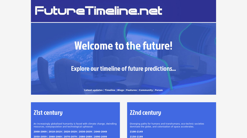 Future Timeline Landing Page