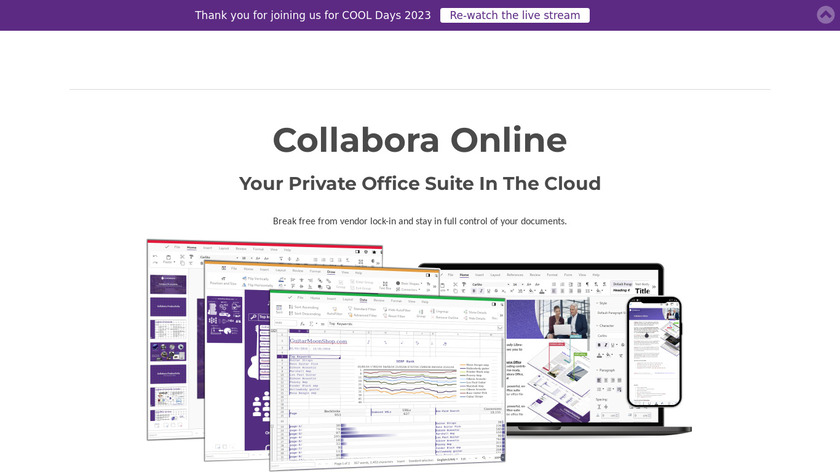 Collabora Office Landing Page
