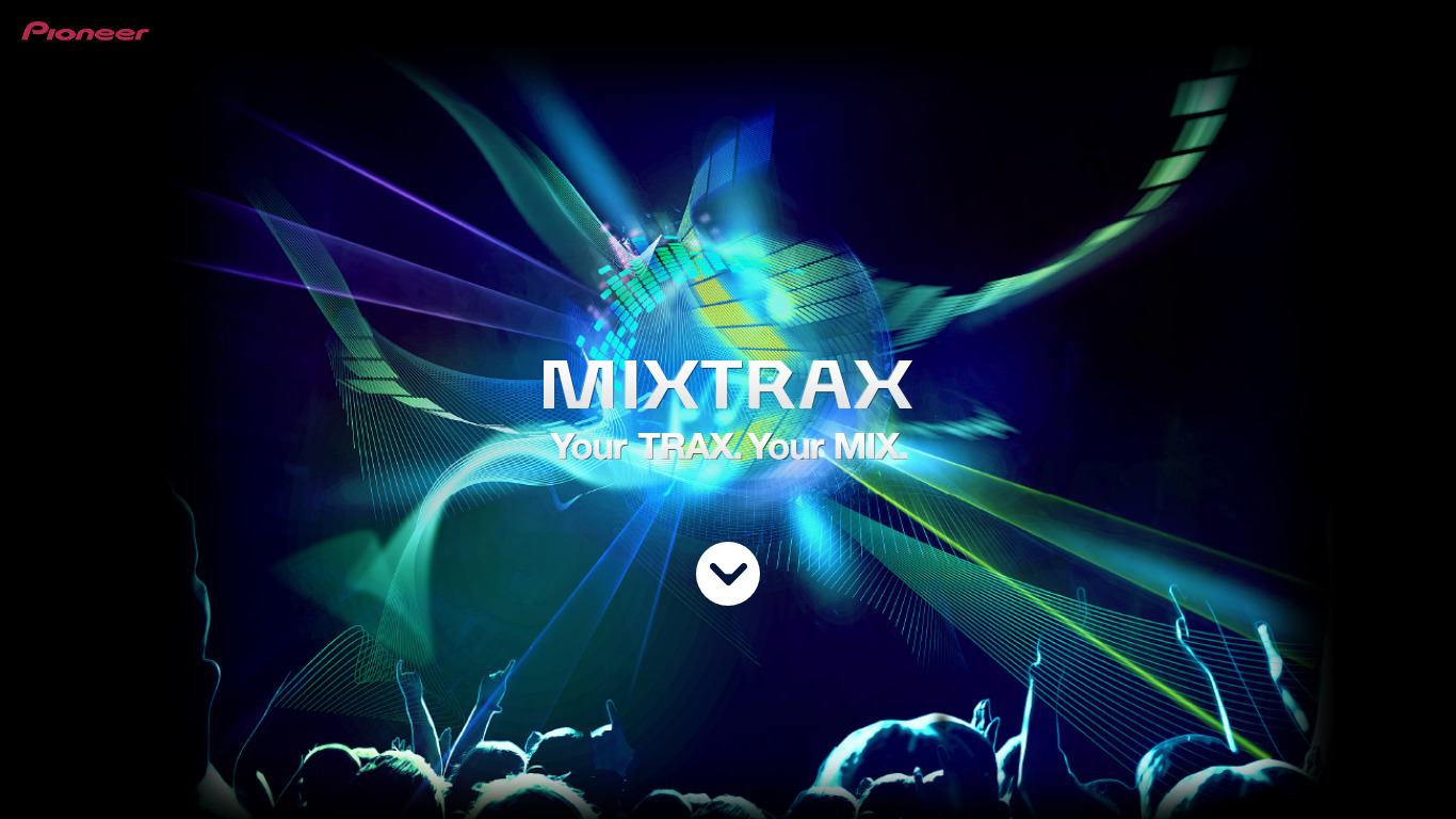 MIXTRAX App Landing page