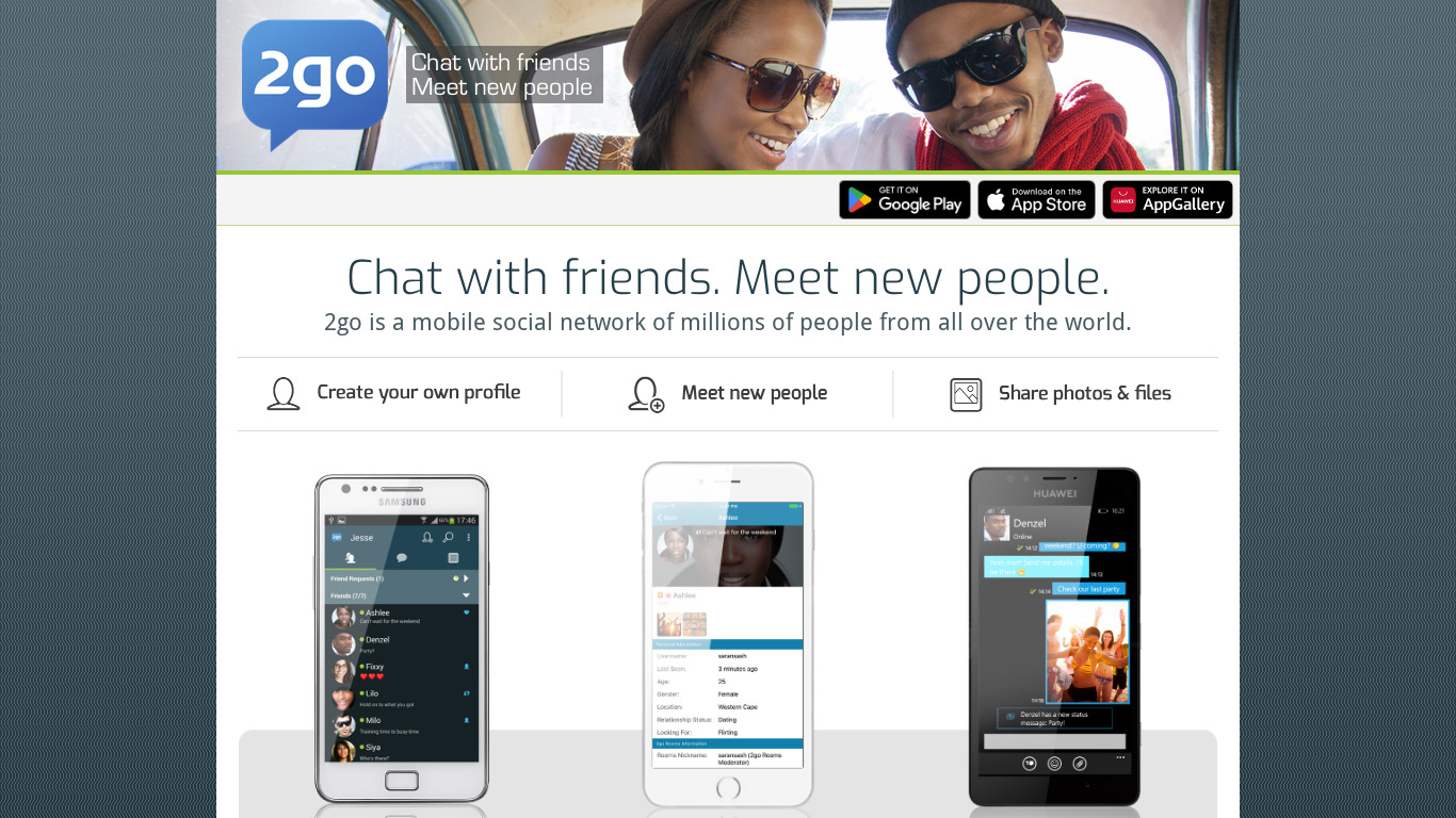 2go Landing page