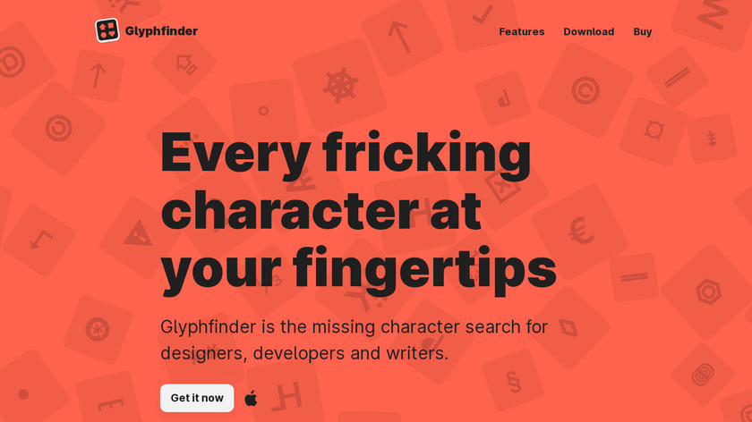 Glyphfinder Landing Page