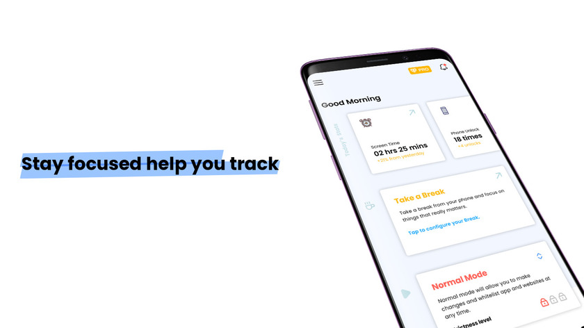 Stay Focused : Stay Productive Landing Page