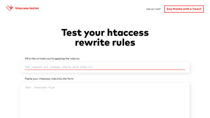 htaccess tester screenshot